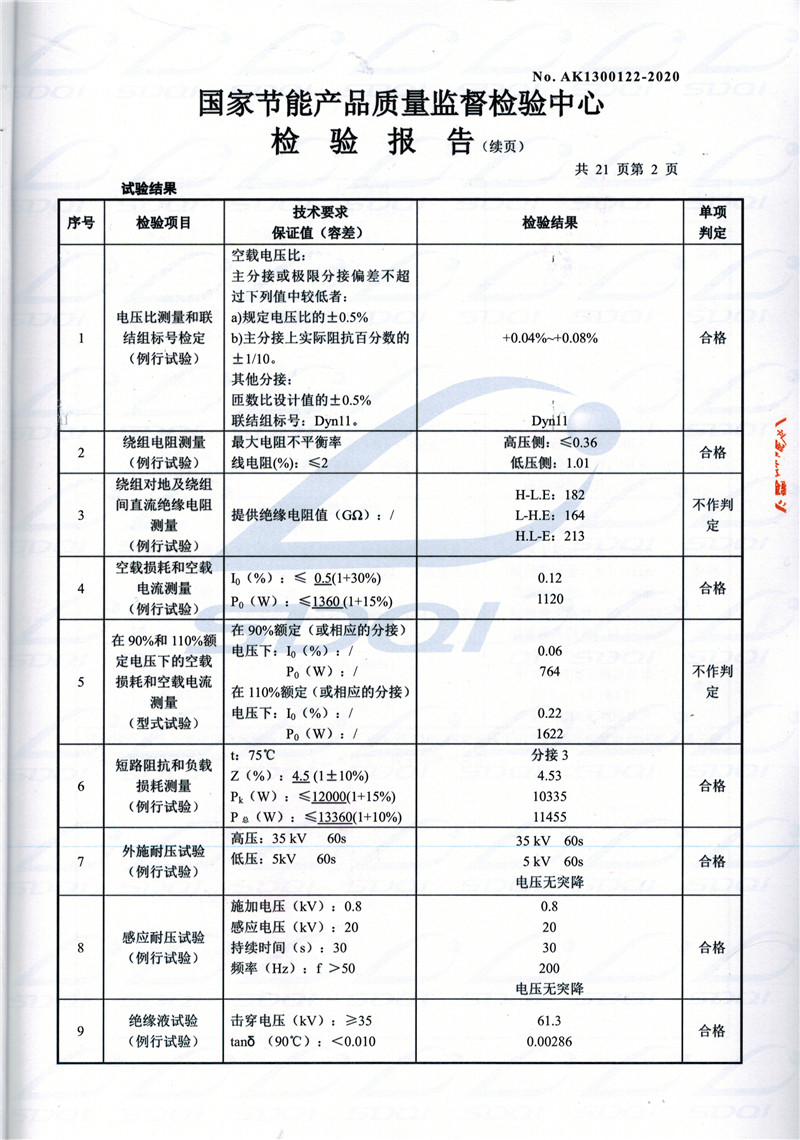 高低压试验报告-S11-1250金台金台金台油浸式变压器-2.jpg